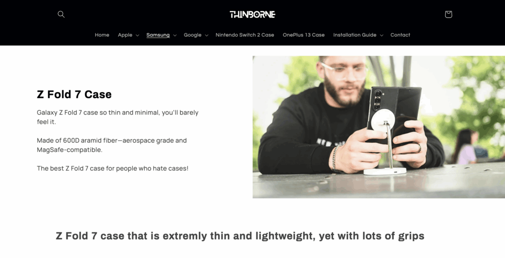 Thinbore Cases Galaxy Z Fold 7